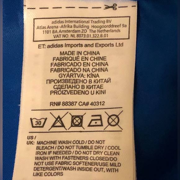 Adidas X Pharrell Williams RARE Blue/Red Polkadot Jacket,Size-Medium(M) - Picture 9 of 15